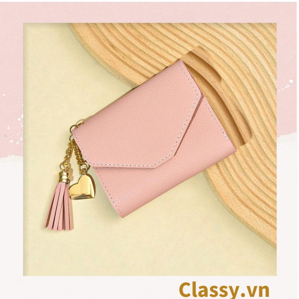 Ví nữ Classy mini cao cấp ngắn cute dễ thương nhỏ gọn bỏ túi thời trang