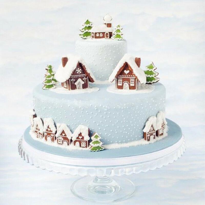 Bộ 3 Khuôn Cắt Bánh Quy Được Làm Từ Thép Không Gỉ Hình Ngôi Nhà