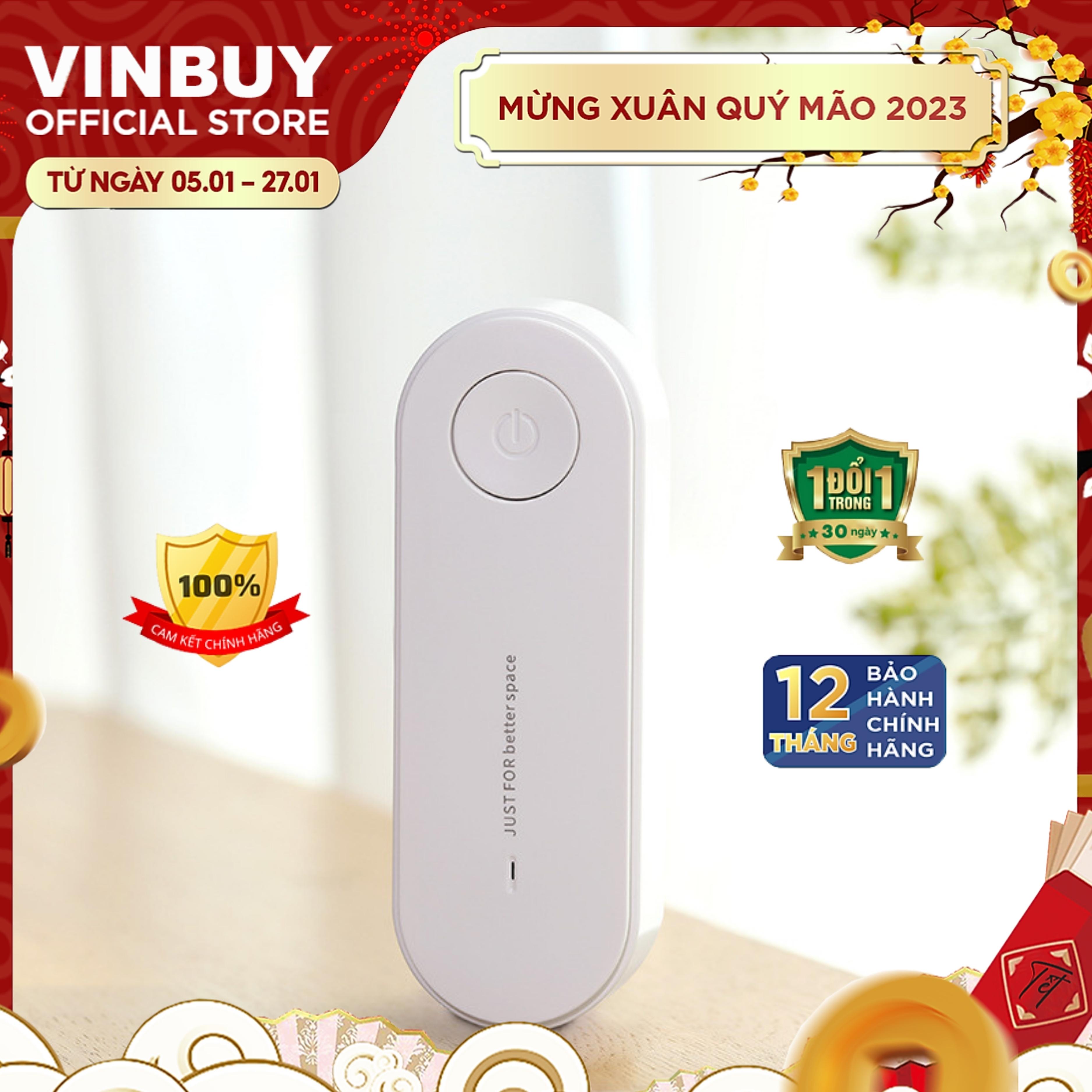 Máy Lọc Không Khí Ion Âm VinBuy Không Tiếng Ồn, Khử Mùi Khử Khói Độc Hại Hiệu Quả, Ngăn Ngừa Các Bệnh Hô Hấp Cho Người Lớn Và Trẻ Nhỏ - Thiết Bị Lọc Không Khí Nhỏ Gọn Tiện Dụng Tiết Kiệm Điện Tối Ưu, Dùng Trong Phòng Ngủ, Nhà Vệ Sinh và Trong Gia Đình – Hàng Chính Hãng VinBuy 