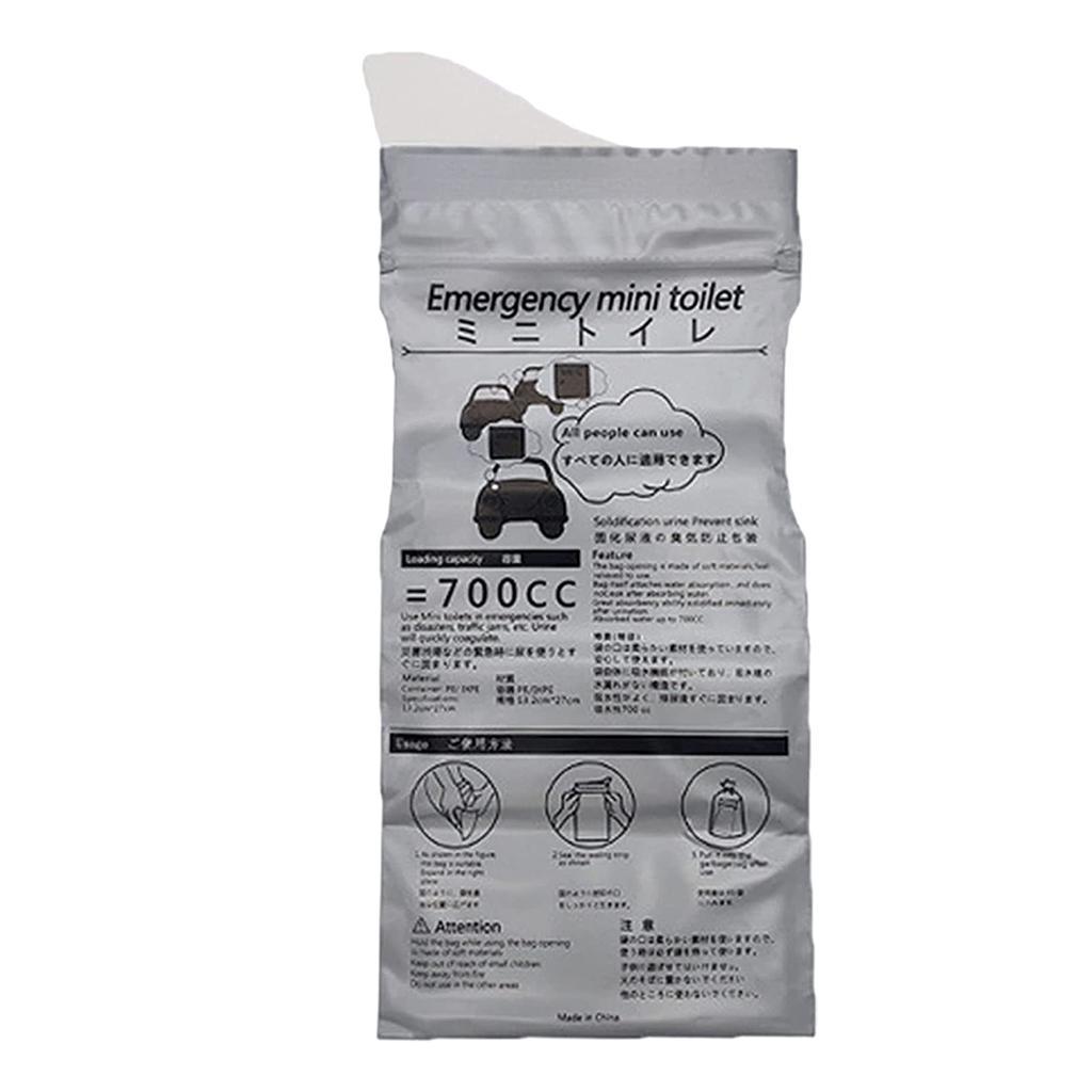 4x Disposable Urine Bags Camping Pee Bags Toilet, for Outdoor Backpacking