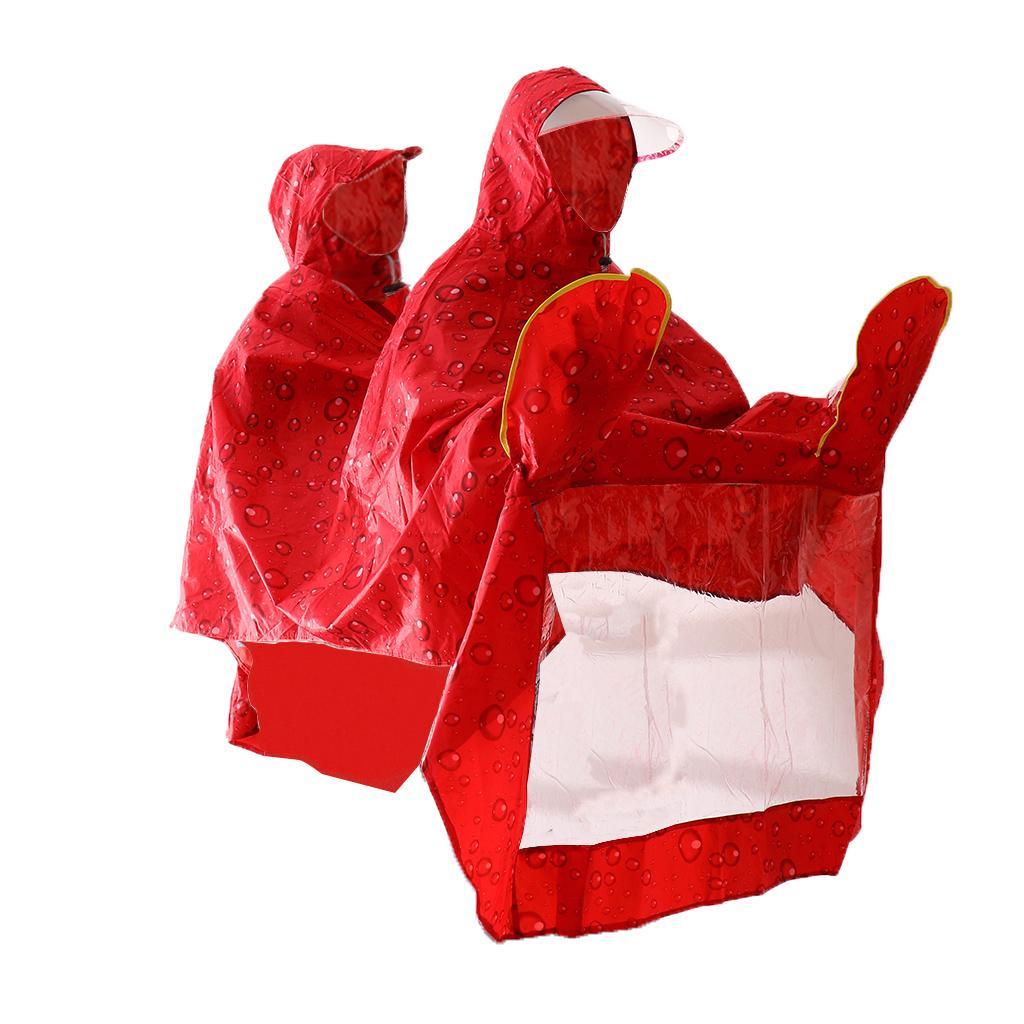 Cycling Bicycle Bike Raincoat Rain Cape Poncho Cloth Rainproof Double Poncho