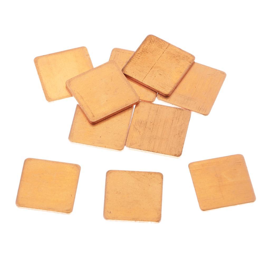 10xCooling Copper Thermal Pads Suitable for Chipset CPU Laptop GPU