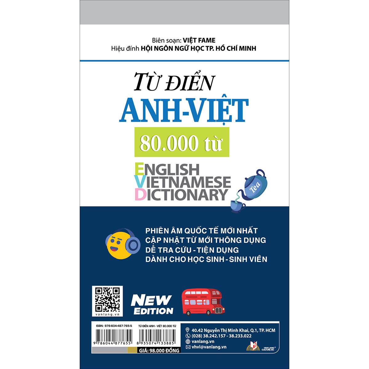 Từ Điển Anh - Việt 80000 Từ - Tái Bản