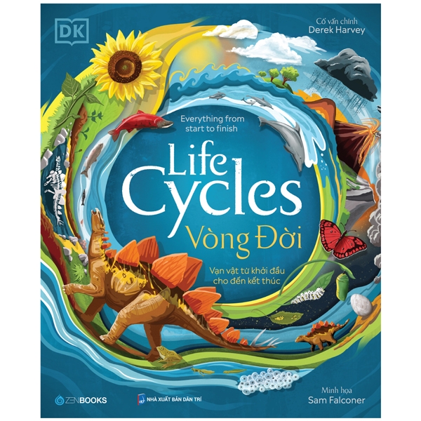 Combo 2 Cuốn Sách Về Khoa Học-Toán Học Hay-Vòng Đời - Life Cycles+ 1000 Phát Minh & Khám Phá Vĩ Đại