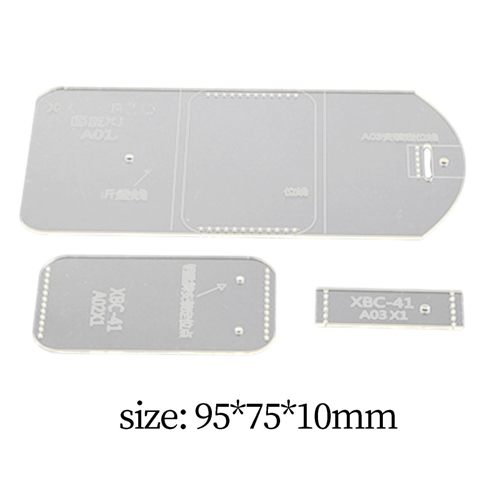 Card Holder Acrylic Template Clear Leather Stencils Patterns for DIY Craft