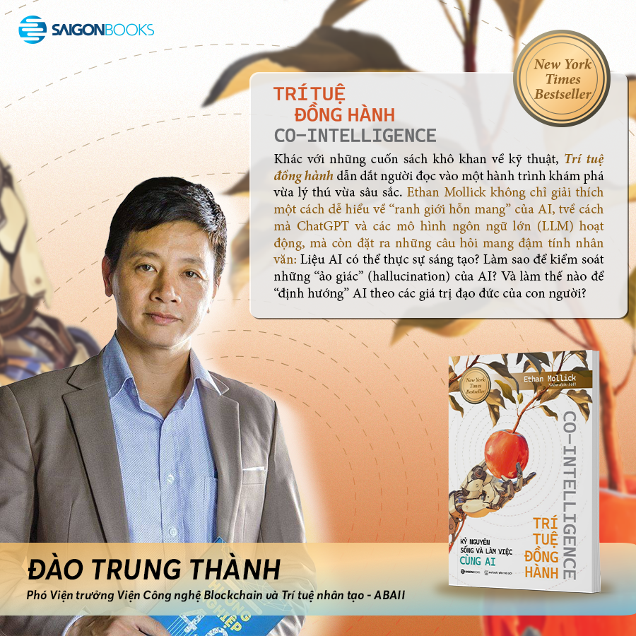 Sách - CO - Intelligence - Trí Tuệ Đồng Hành - Kỉ Nguyên Sống Và Làm Việc Cùng AI