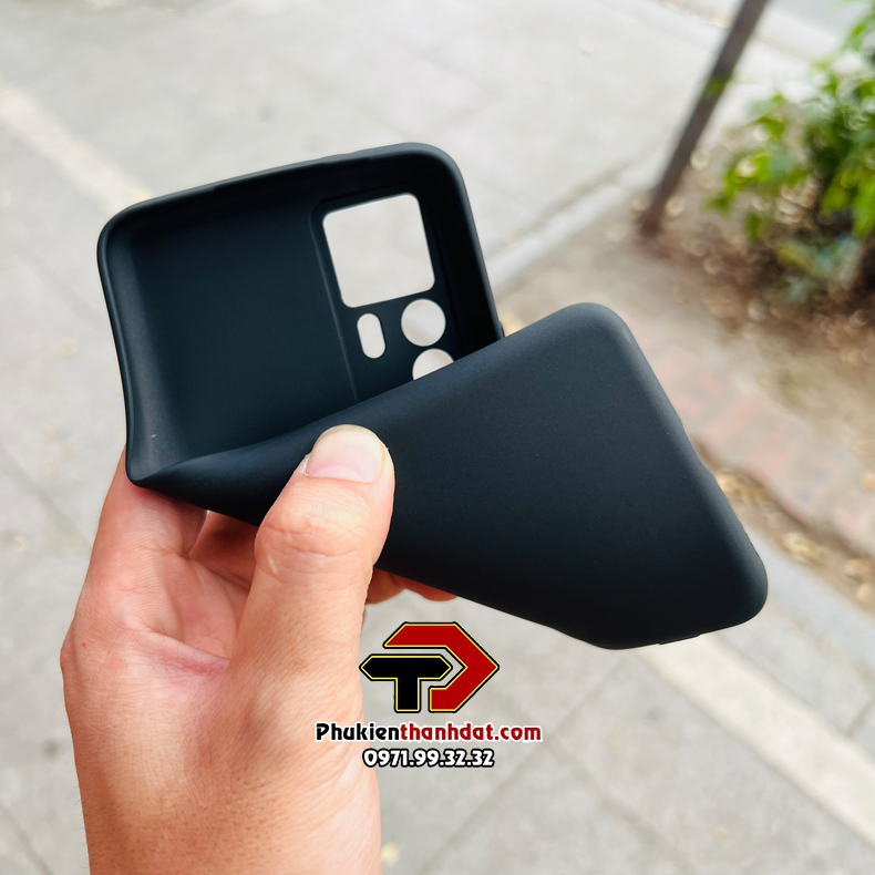 Ốp lưng cho Xiaomi 12T Pro dẻo màu đen bảo vệ camera sau, chống bám vân tay