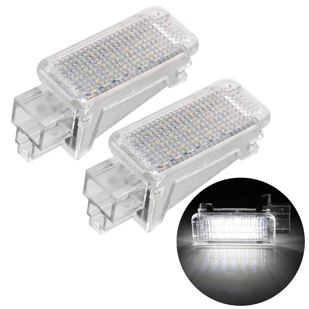 Set 2 đèn LED 6500K 12V ánh sáng trắng siêu sáng gắn cửa xe hơi Audi A3/A4/A6/VW