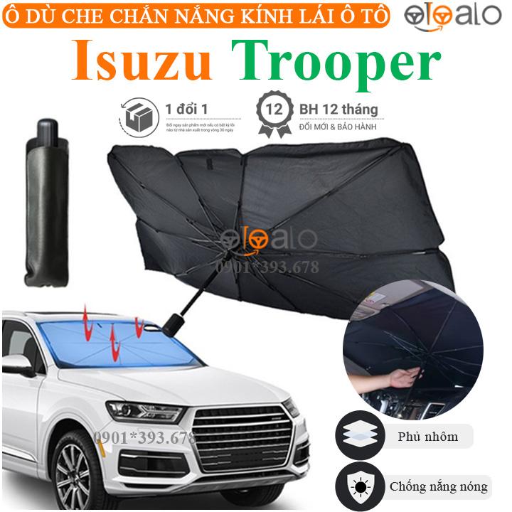 Ô dù che chắn nắng kính lái xe Isuzu Trooper vải dù tráng nhôm cao cấp ODCKL