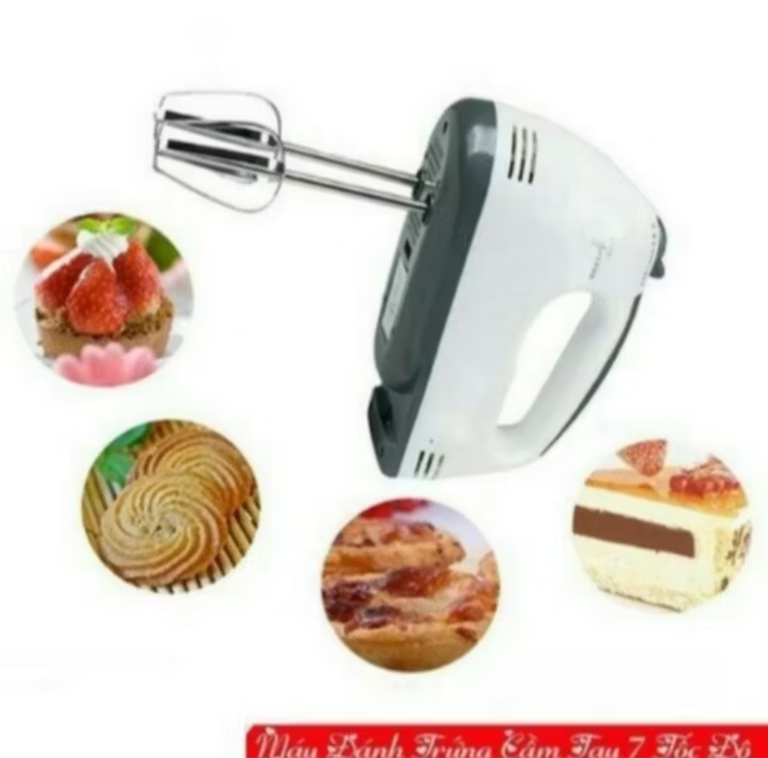1 MÁY ĐÁNH TRỨNG TRỘN BỘT 7 CẤP ĐỘ SIÊU MẠNH