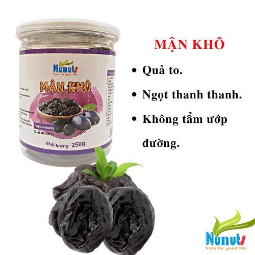 Mận khô Chile ngọt thanh thanh tự nhiên rất ngon từ Nunuts