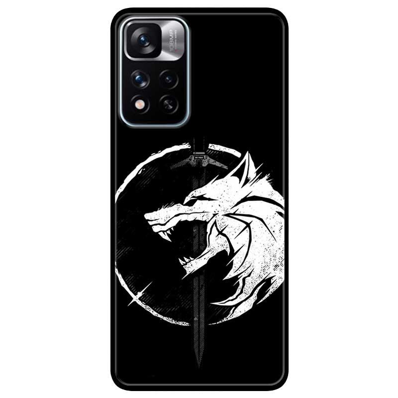 Ốp lưng dành cho Xiaomi Redmi Note 11 Pro 5G  mẫu Kiếm Sói Trắng