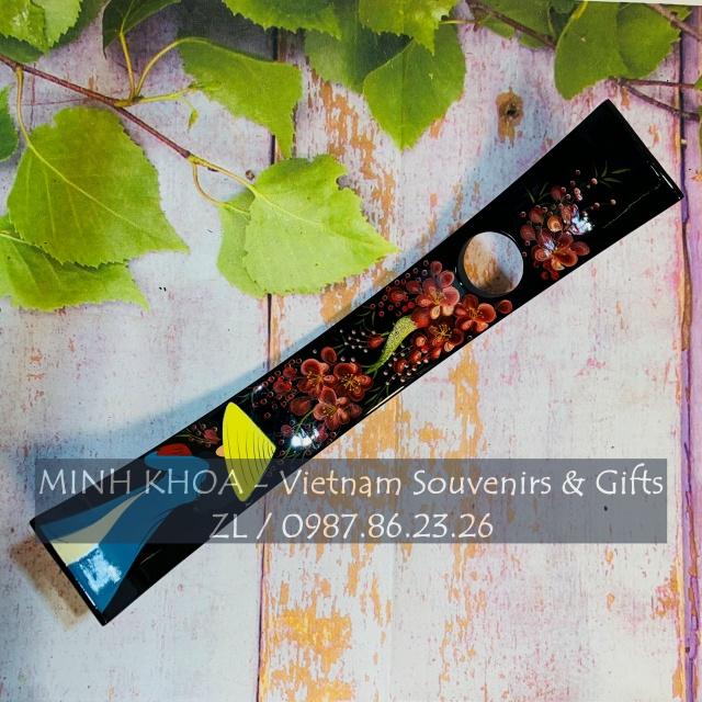 Giá Đỡ Chai Sơn Mài Vẽ Tay Thiếu Nữ Áo Dài - Balancing Wine Bottle Holders