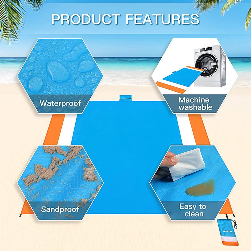 Thảm Cắm Trại Túi Chống Nước Đi Biển Chăn Ngoài Lều Di Động Nệm Dã Ngoại Thảm Gấp Gọn Ngủ Miếng Lót Cát Giá Rẻ Chăn