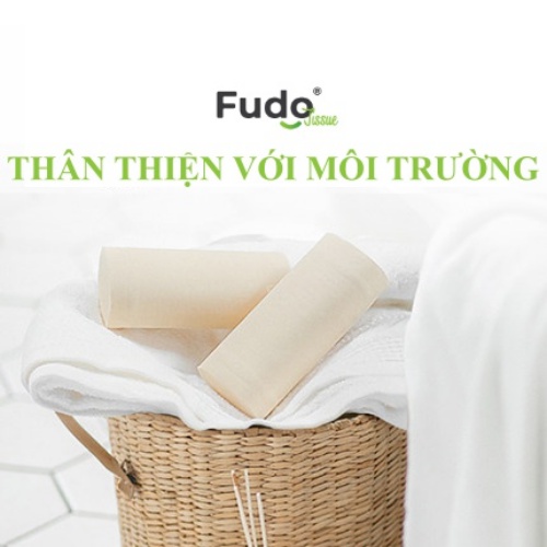 Khăn giấy hộp Fudo TISSUEBOX không mùi từ sợi tre - 100 tờ - 3 lớp siêu thấm
