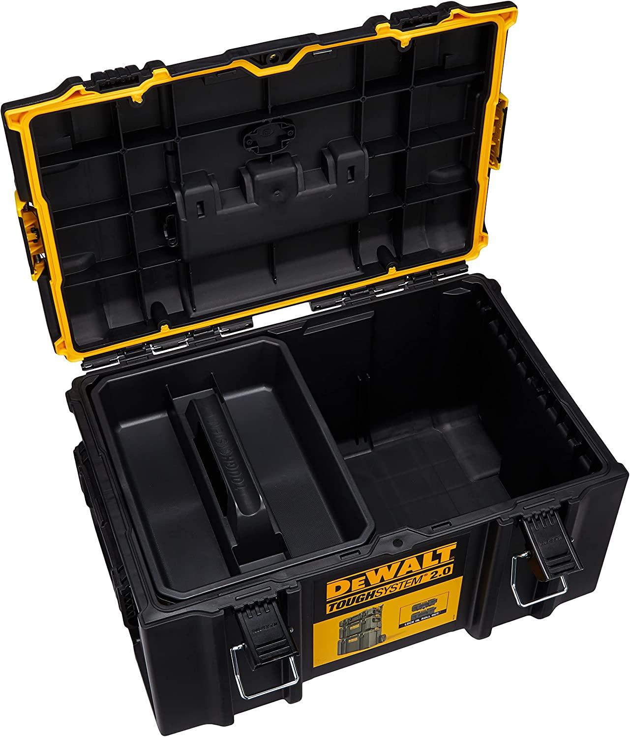 THÙNG ĐỰNG DỤNG CỤ (NHỰA) TOUGHSYSTEM2 (554X371X308 MM) 50KG DEWALT DWST83294-1 - HÀNG CHÍNH HÃNG