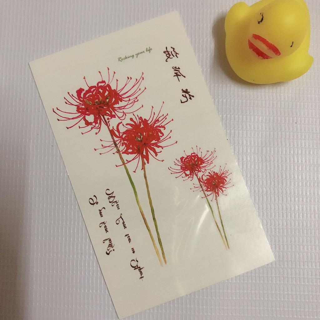 COMBO 5 TẤM HÌNH XĂM DÁN 10X6CM HOA BỈ NGẠN XINH TƯƠI - CHỌN MẪU TÙY THÍCH