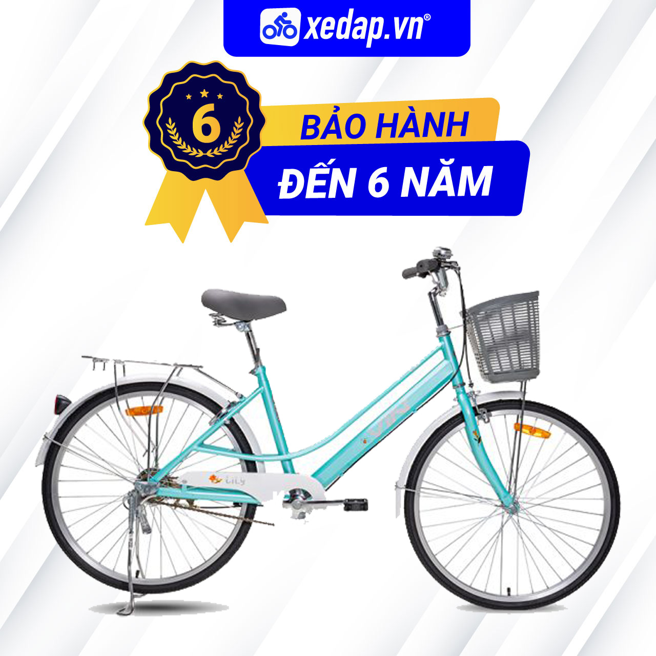 [FREESHIP] Xe Đạp Đường Phố Touring VINBIKE LILY Bánh 24 cho chiều cao 1m40-1m55