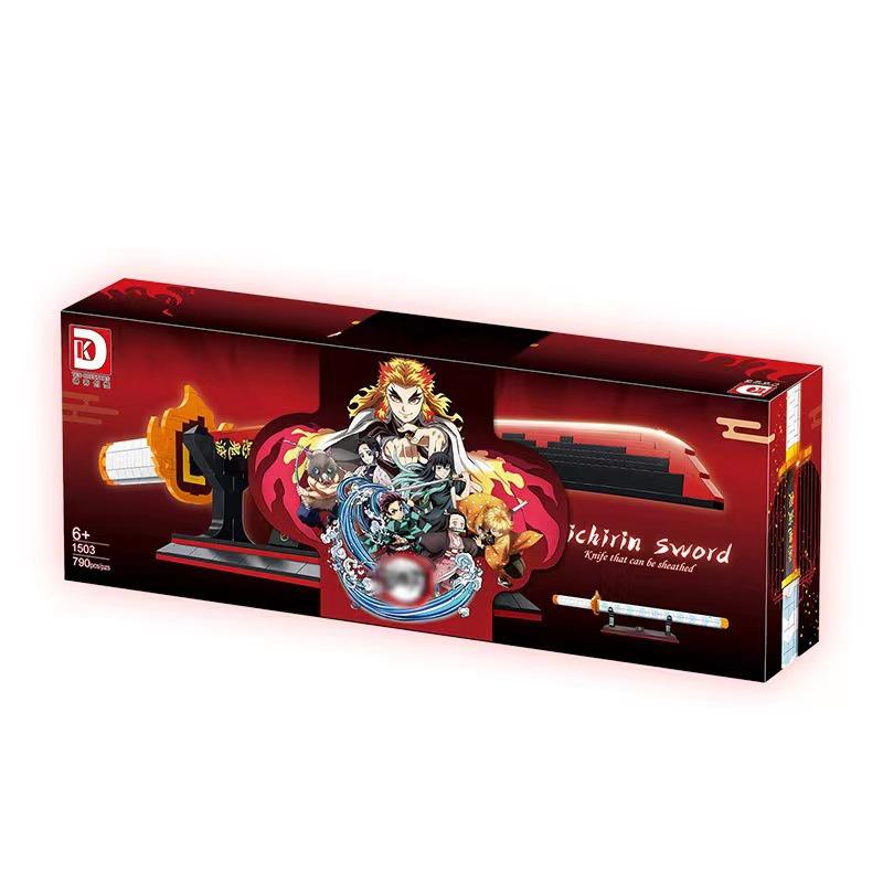 (790 chi tiết)Bộ đồ chơi lắp ráp kiểu Lego Demonn Slayerrr Sword of Flame Diệt quỷ thanh kiếm lửa model DK1503