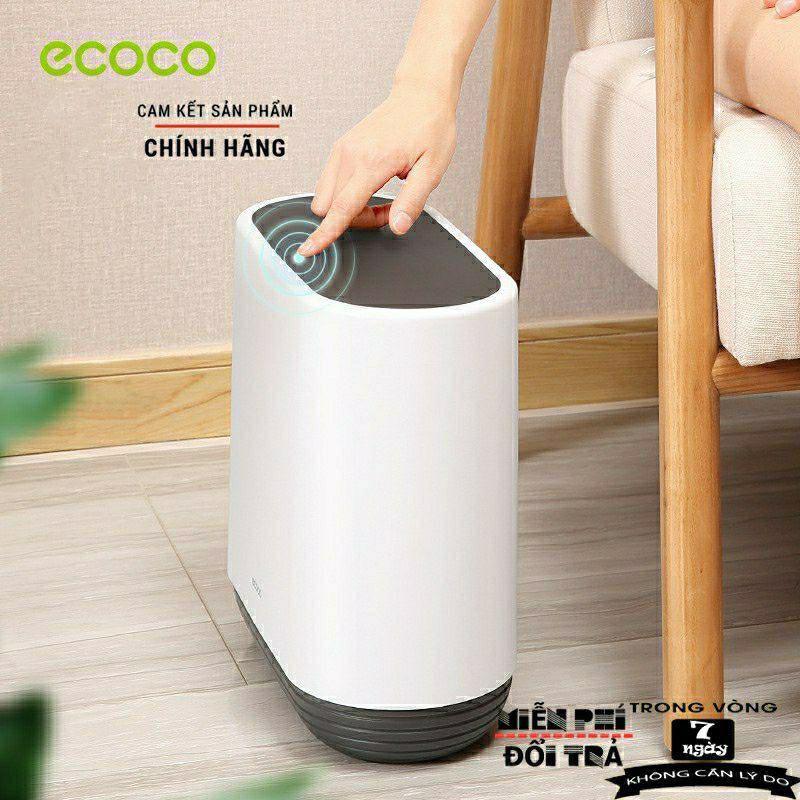 Thùng Rác Nhấn Nút 10L ECOCO Thế Hệ Mới