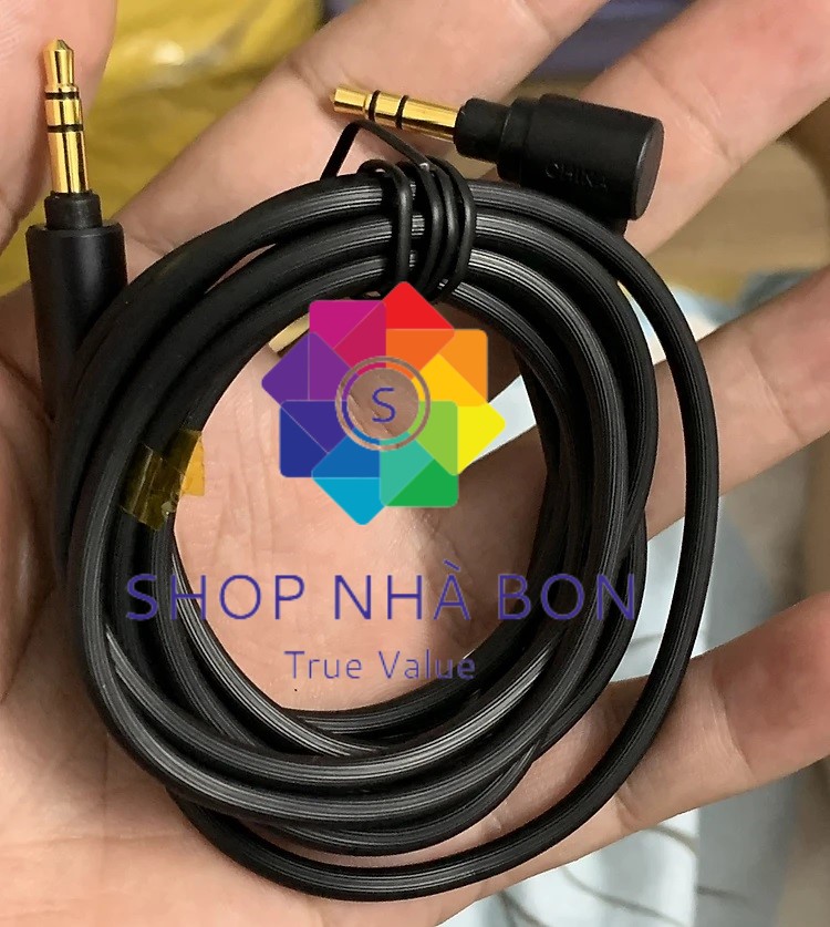 Dây cáp âm thanh 2 đầu 3.5mm dài 1.5m dùng cho Tai nghe Bluetooth Sony