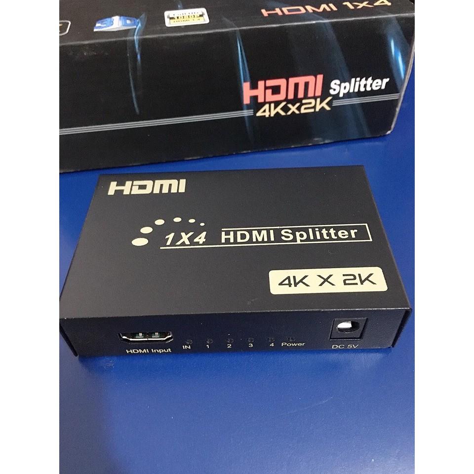 Bộ chia HDMI splitter 1 ra 2 và loại 1 ra 4, chất lượng cao