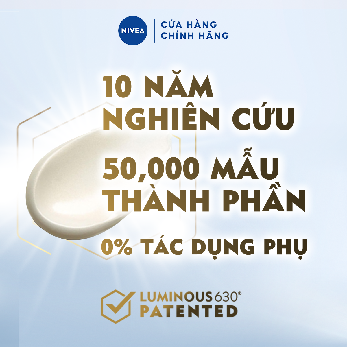 Kem Chống Nắng Dưỡng Da NIVEA LUMINOUS 630 Giúp Làm Mờ Đốm Nâu | Ngăn Ngừa Thâm Nám SPF50 PA+++ - 89581