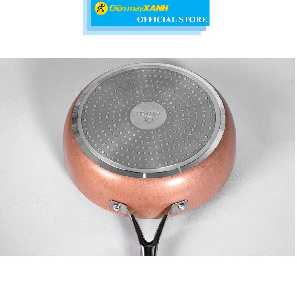 Chảo nhôm sâu chống dính vân đá đáy từ 24 cm Elmich EL-5741MN - Hàng Chính Hãng