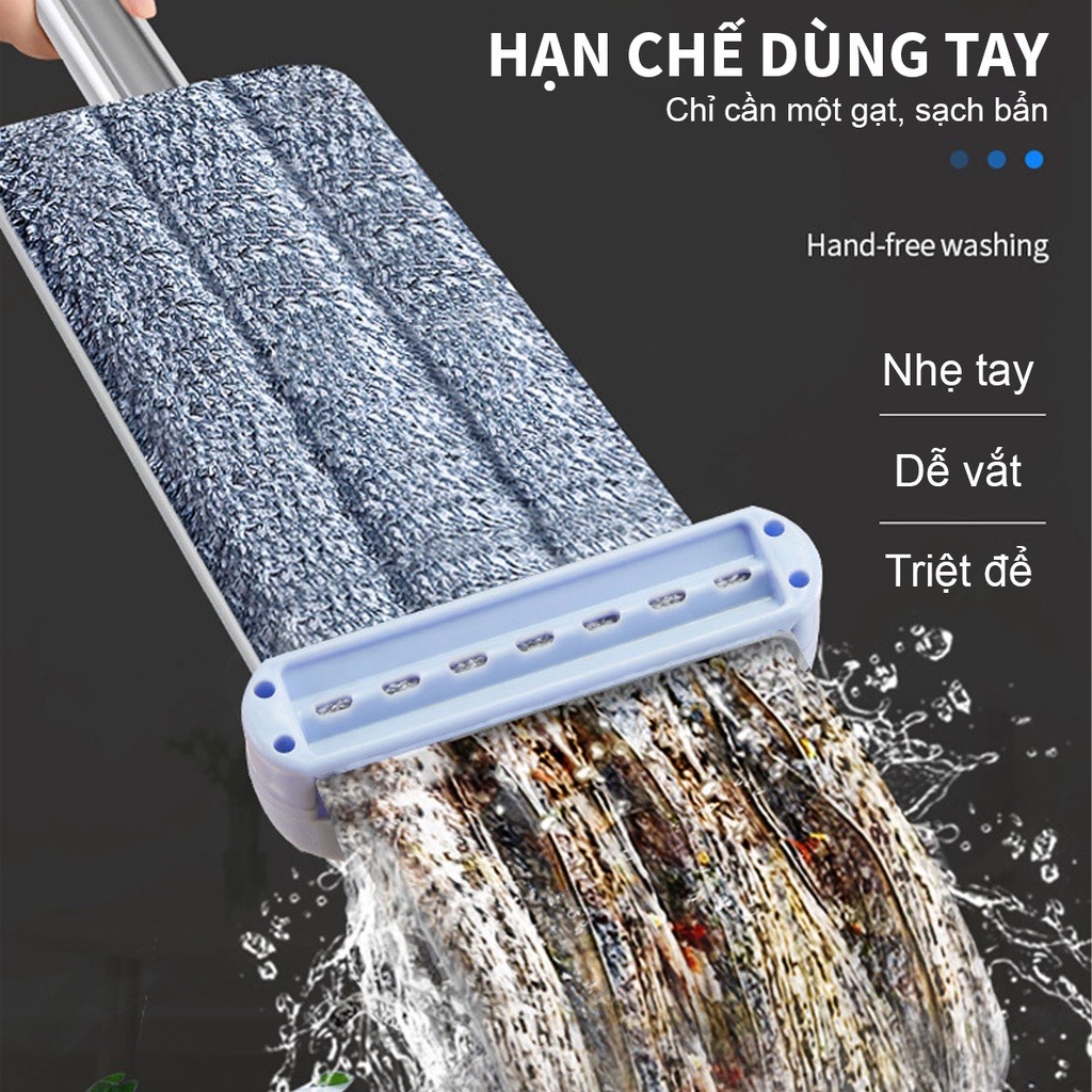 Chổi Lau Nhà Xoay 360 Độ Tự Vắt Cho Sàn có diện tích lớn