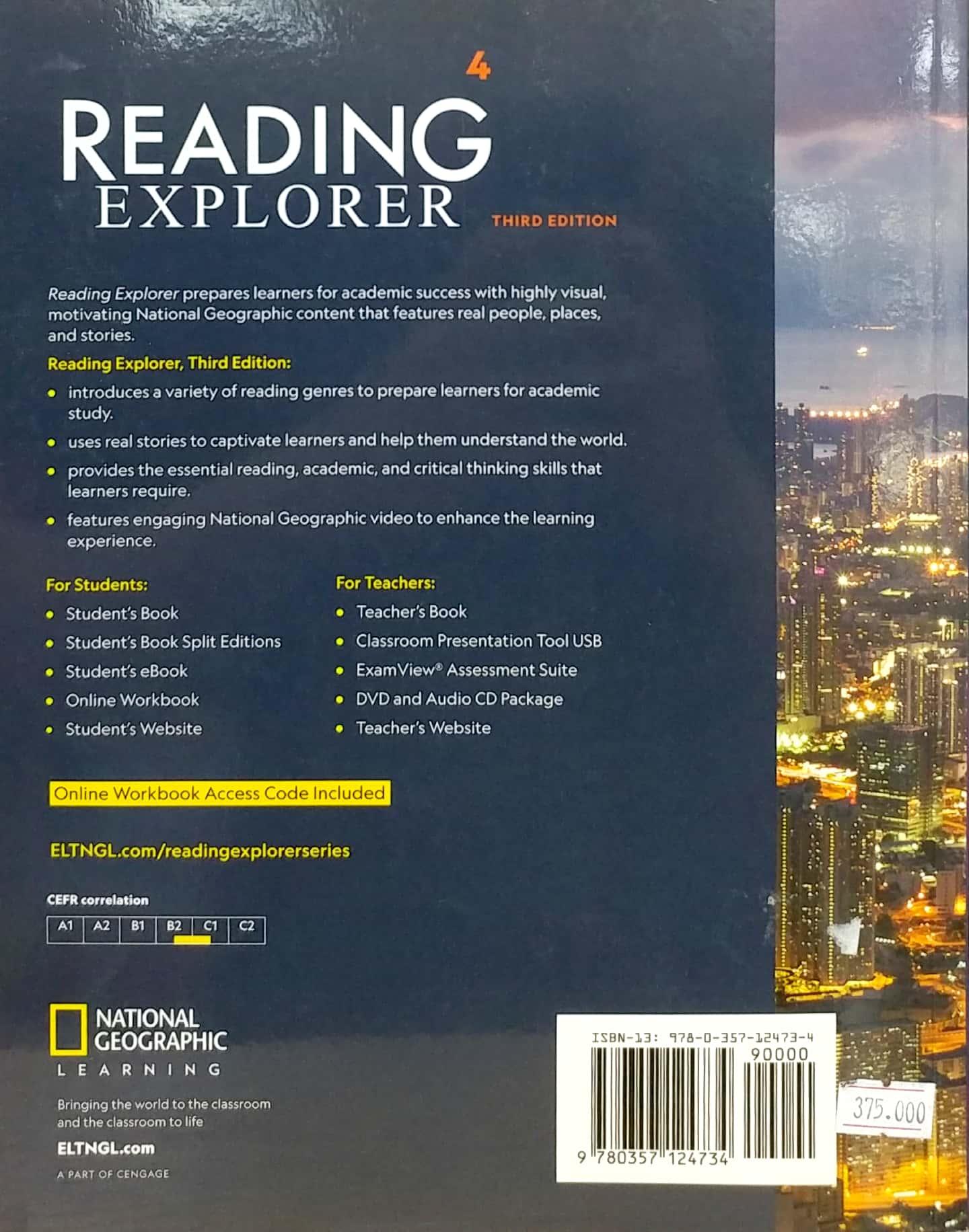 Reading Explorer 4: Student Book And Online Workbook Sticker