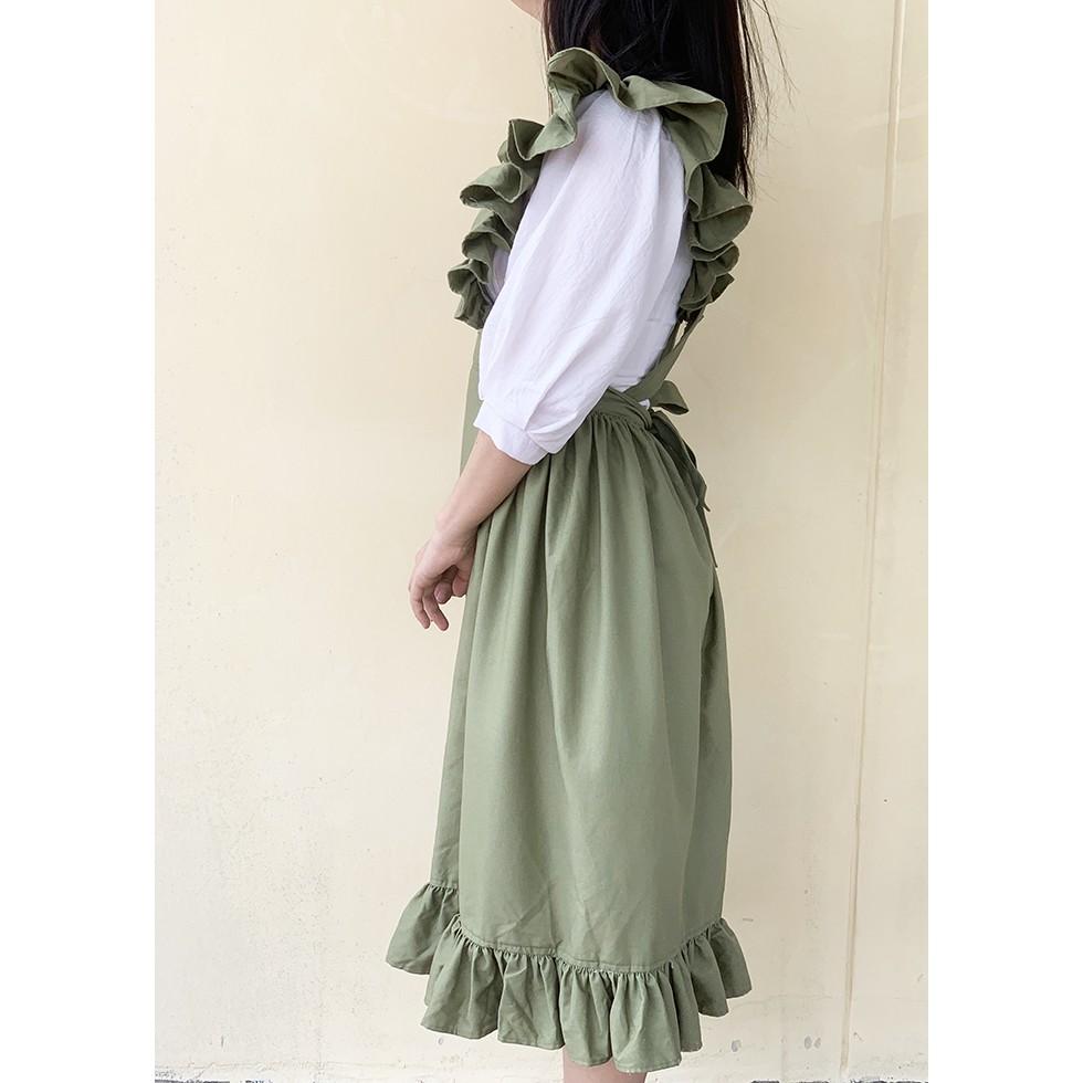 Tạp dề linen phong cách cổ điển