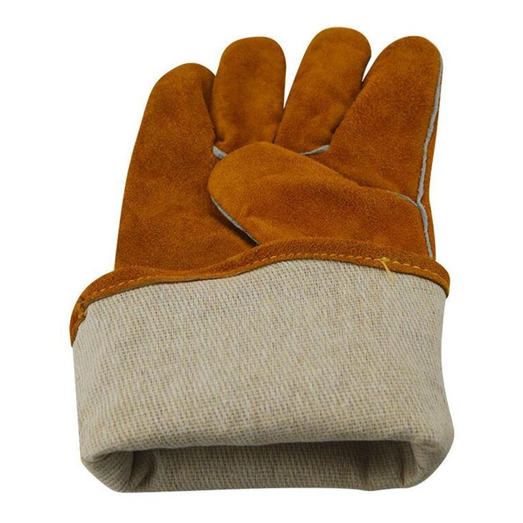 Protective Gloves Welding Gear Welder Gloves Protecting Hand Safety Brown