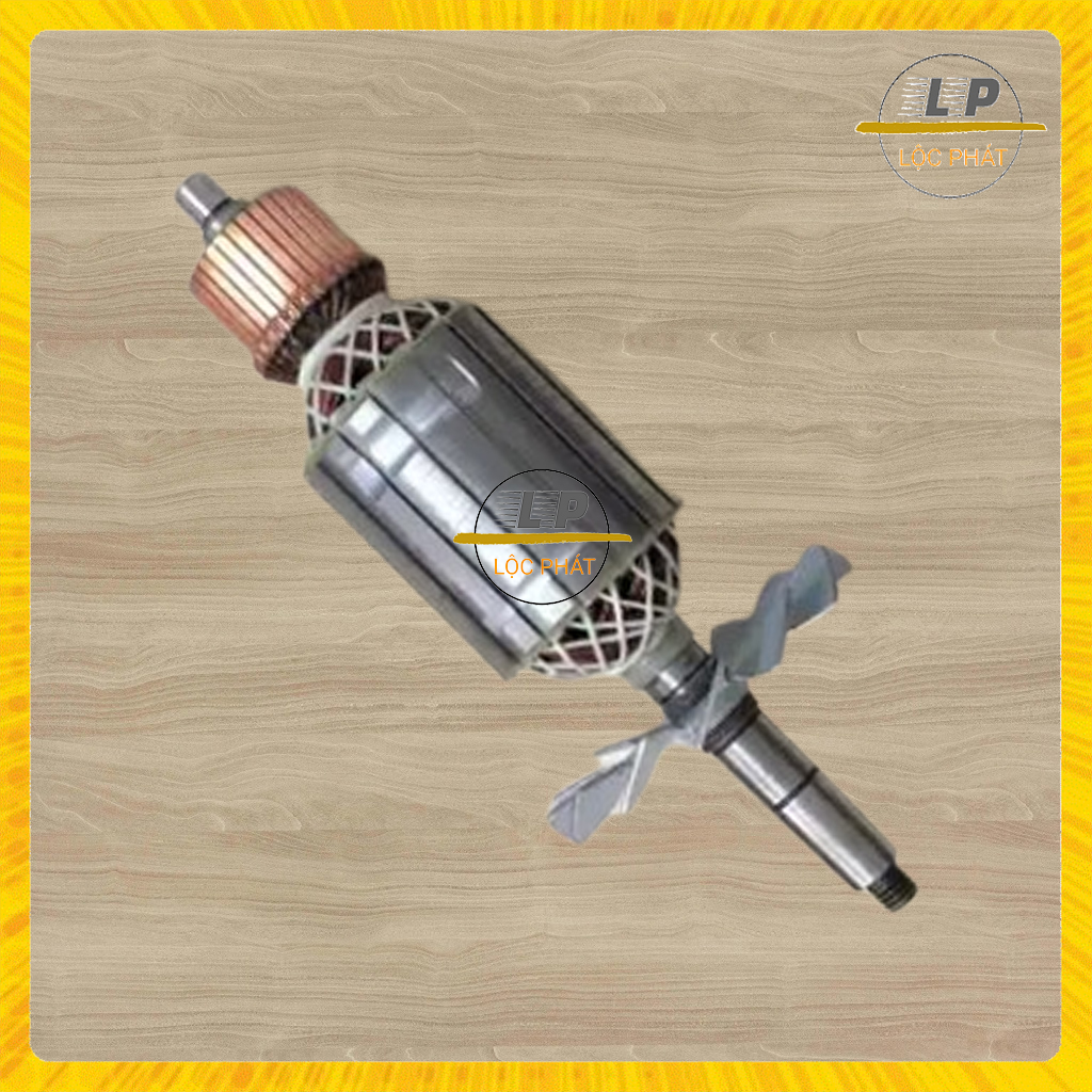 Rotor máy cắt sắt dây curoa - dây đai thân 57mm dài 222mm