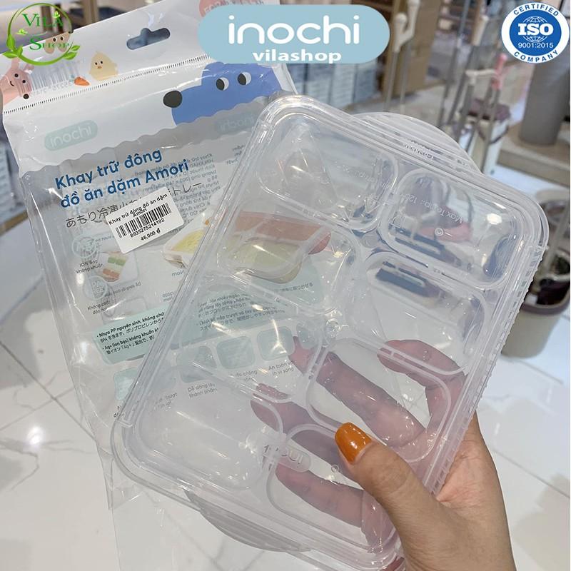 Khay Trữ Đồ Đông, Khay Bảo Quản Đồ Ăn Cho Bé, Nhựa Dẻo Trong Suốt Cao Cấp Inochi - An Toàn - Kháng Khuẩn - Khử Mùi