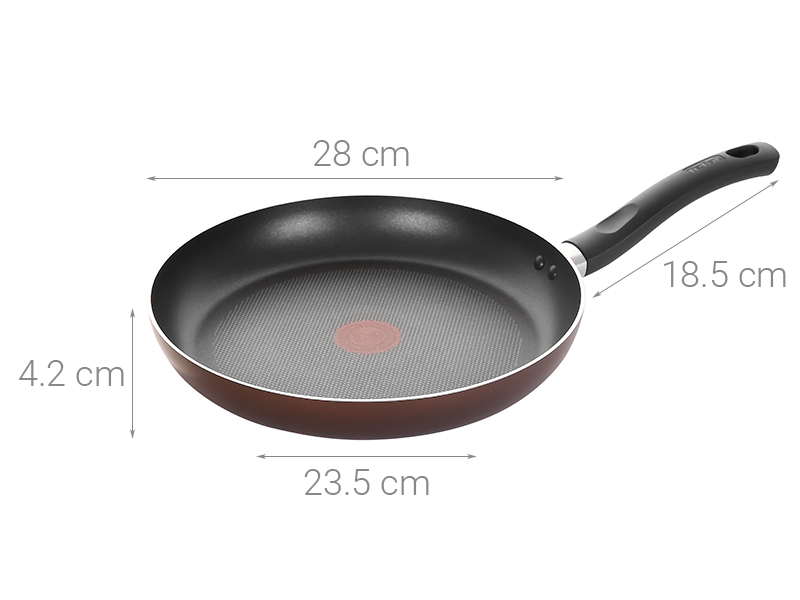 Chảo chiên chống dính đáy từ Tefal Day by Day 24cm(G1430405)/ 28cm (G1430605), dùng cho mọi loại bếp- Gian hàng chính hãng