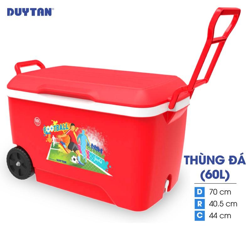 Thùng đá nhựa DUY TÂN Matsu 60 lít có bánh xe và tay kéo