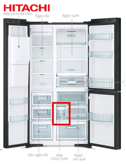 HỘP CHỨA NƯỚC LÀM ĐÁ TỦ LẠNH HITACHI R-SX800GPGV0 / R-MX800GVGV0 / R-MY800GVGV0 – HÀNG CHÍNH HÃNG