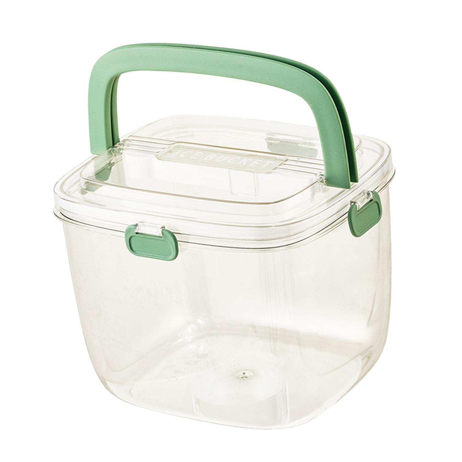 Ice Bucket with Clamp Beverage Chilling Tub Clear for Pub Cocktail Parties