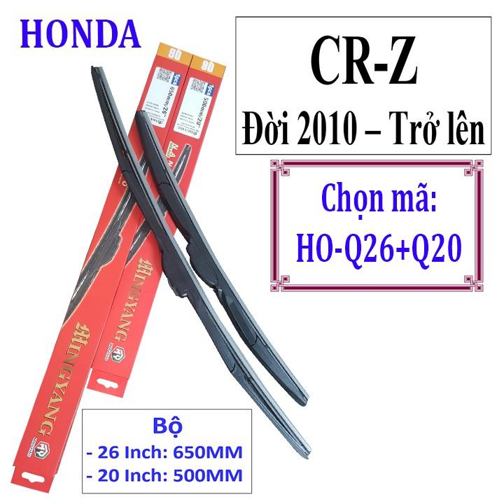 Bộ 2 thanh gạt nước mưa ô tô đa năng Nano cao cấp dành cho xe Honda: Accord-Civic-Hrv-City-Jazz-Crv-CRZ