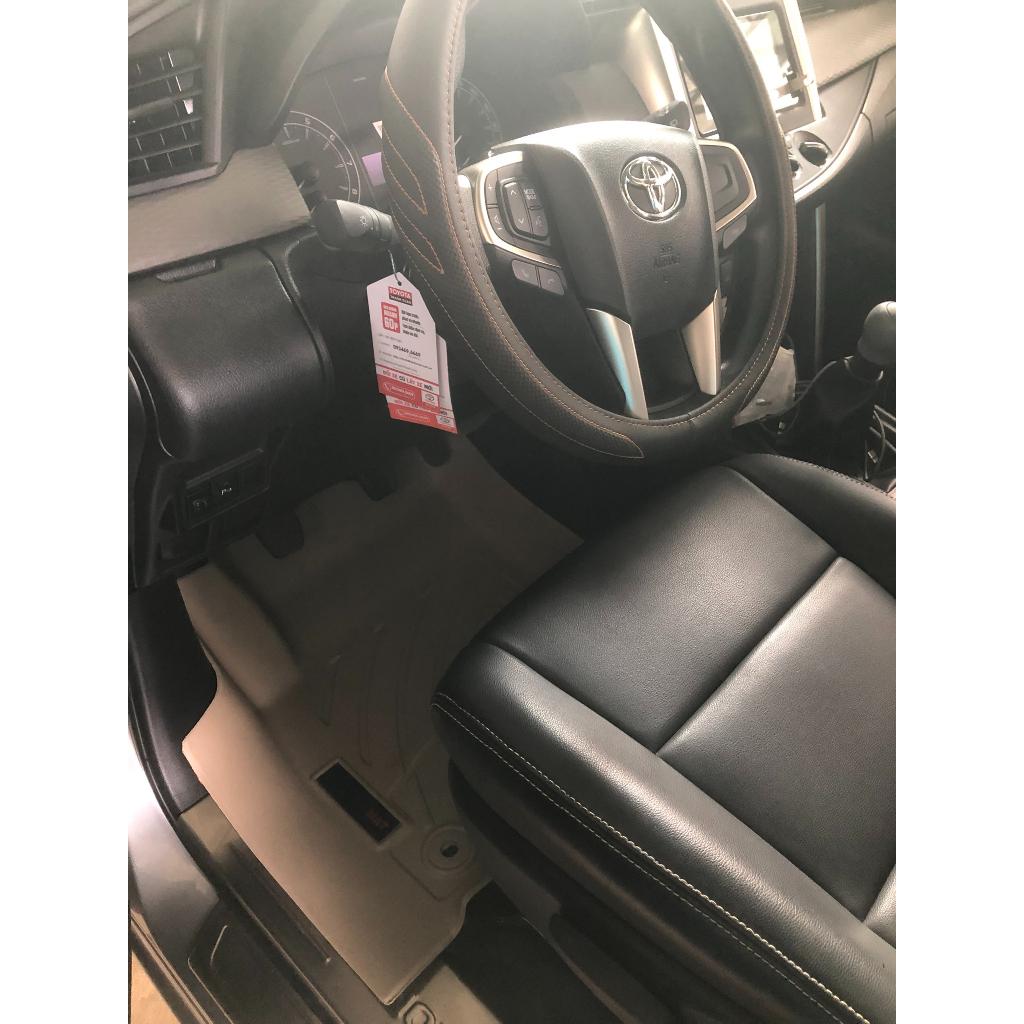 Thảm lót sàn xe ô tô Toyota Innova 2008- 2015 Nhãn hiệu Macsim chất liệu nhựa TPV cao cấp màu đen, màu be - 3 hàng ghế