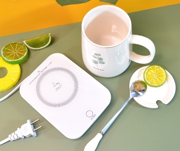 Đế hâm nóng kèm ly sứ cao cấp-giao ngẫu nhiên