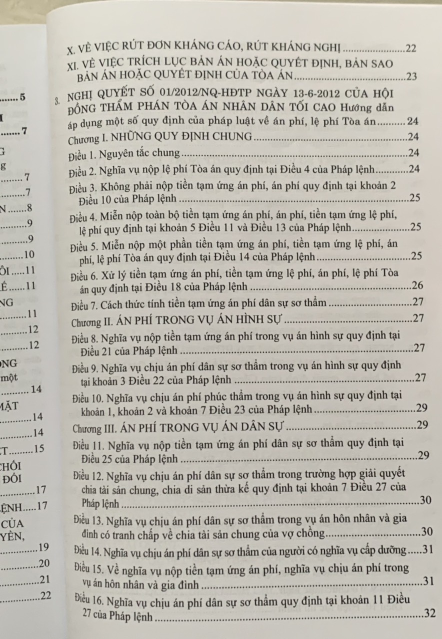 Hệ thống các nghị quyết của Hội đồng Thẩm phán Tòa án nhân dân tối cao về dân sự và tố tụng dân sự từ 1990-2023