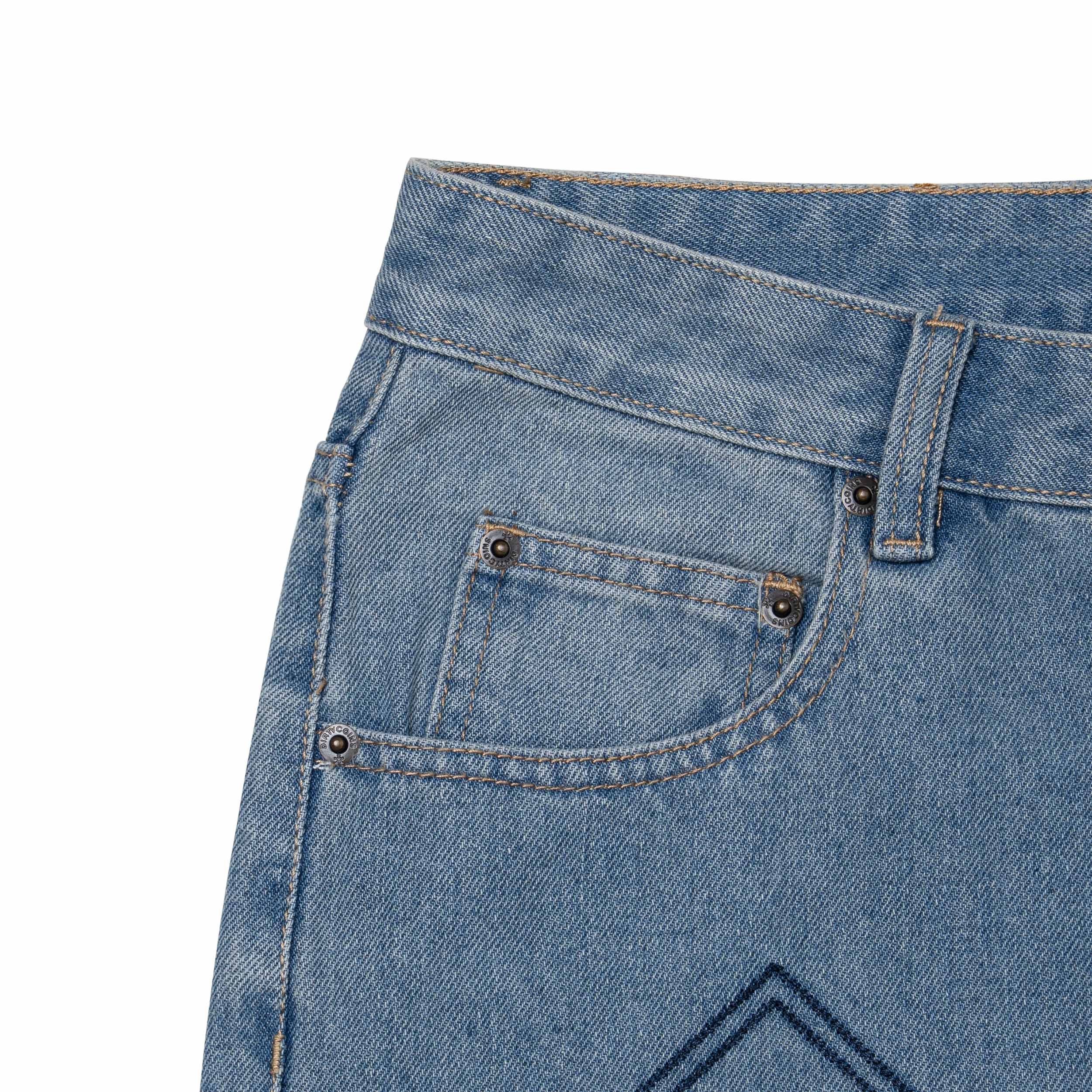Quần DirtyCoins &quot;Y&quot; Embroidery Relaxed Denim Pants