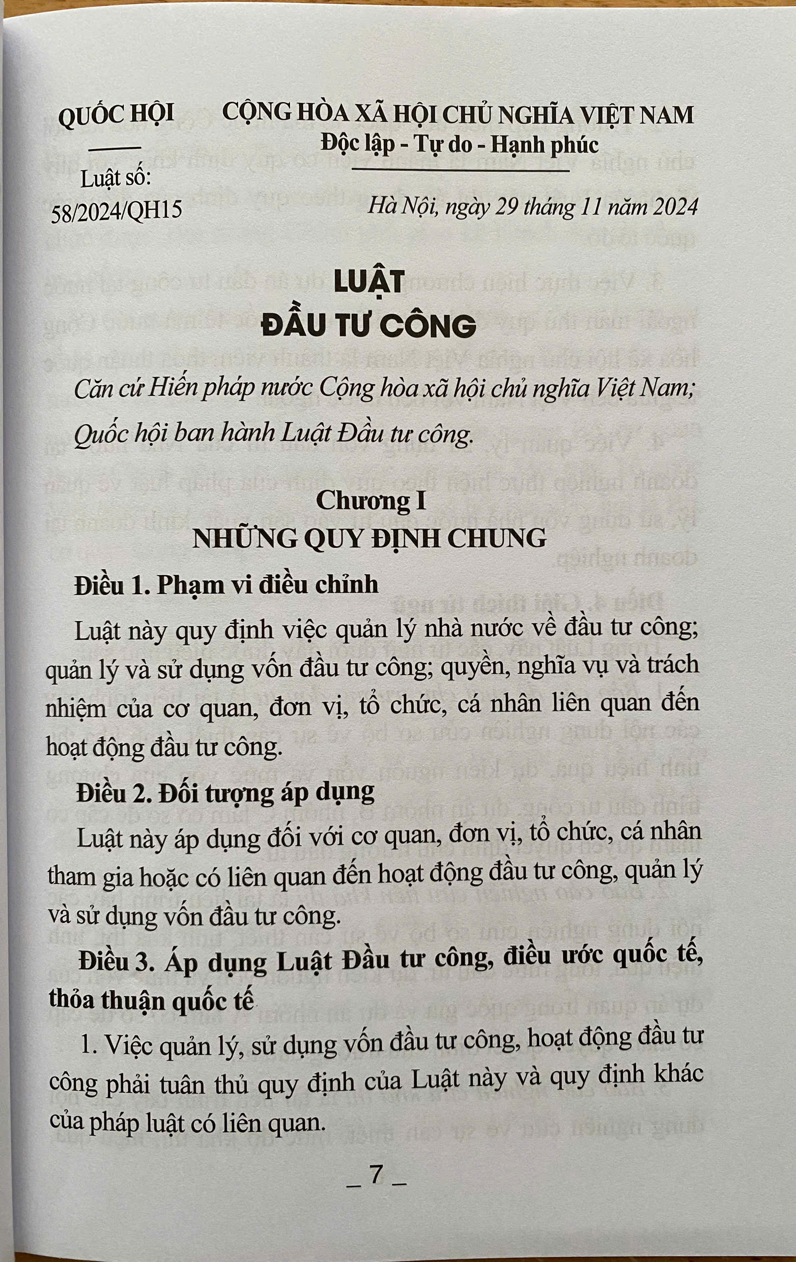 Luật Đầu Tư Công
