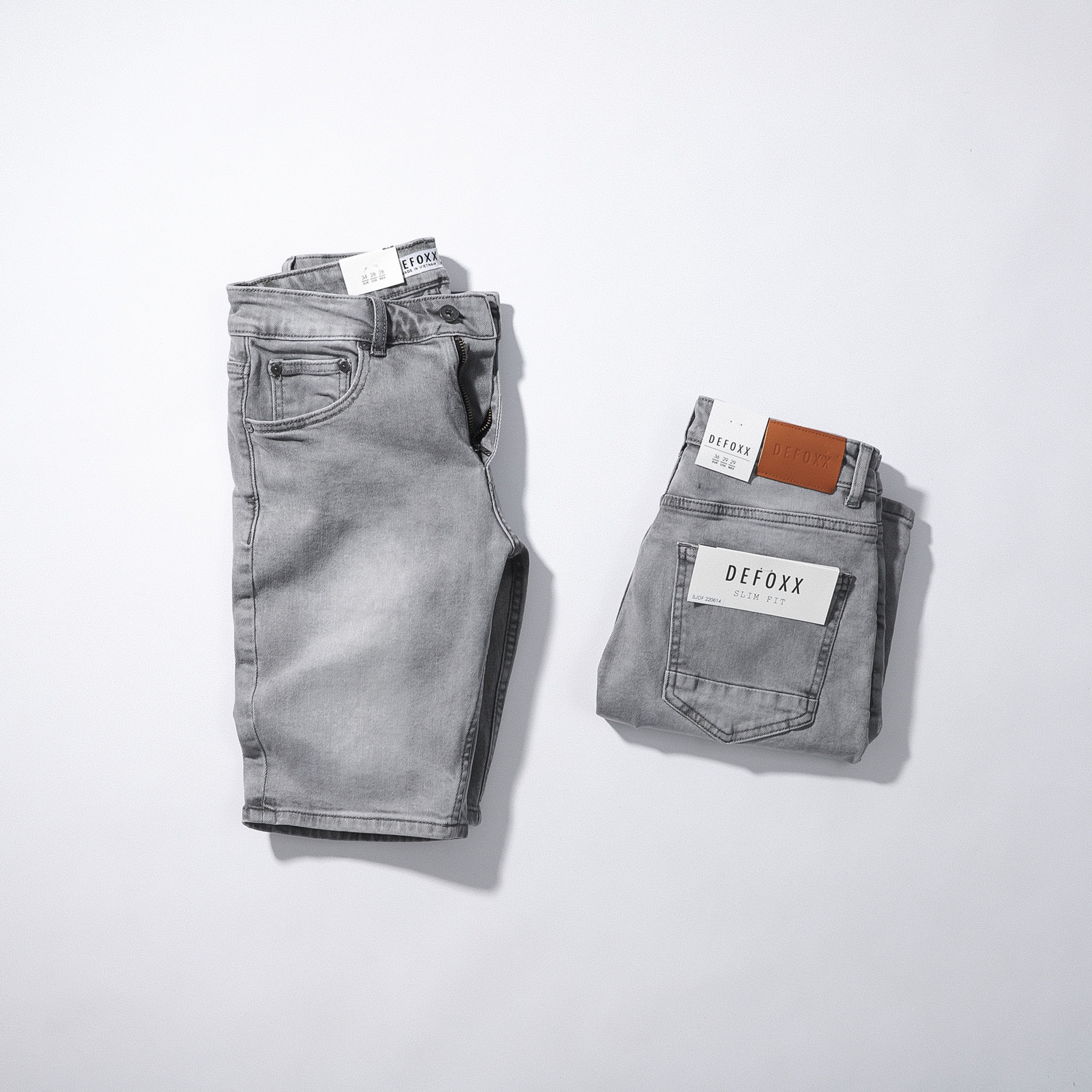 Quần short jeans nam trơn 4 màu chất liệu jean cao cấp co giãn bền màu SJDF | LASTORE MENSWEAR