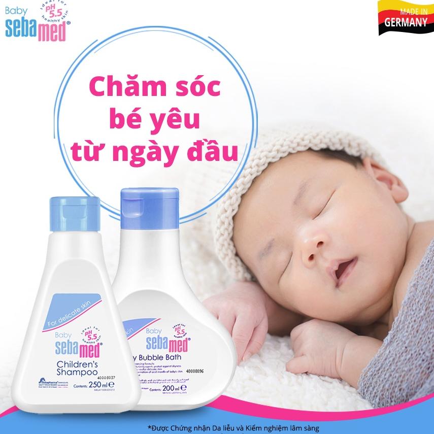 Dầu gội dịu nhẹ không cay mắt cho bé Sebamed Baby Children's Shampoo pH5.5 500ml