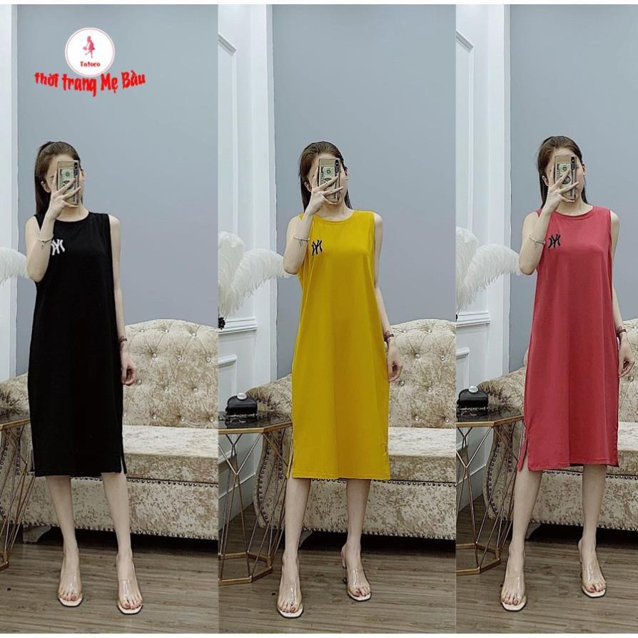 Váy Bầu Kẻ Caro ( 3 màu ) hình thật (shop Tatoco