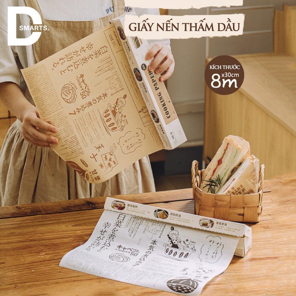 ￼Giấy nến thấm dầu Nhật Bản an toàn vệ sinh, chống bám dính,thấm hút dầu mỡ cực tốt