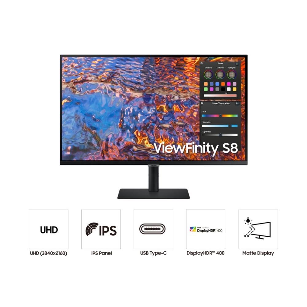 Màn hình Samsung ViewFinity S8 27 inch UHD S80PB LS27B800PXEXXV - Hàng chính hãng