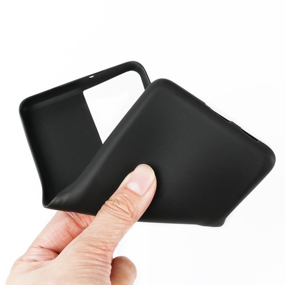 Ốp lưng silicone dẻo màu đen chống bám vân tay dành cho SamSung Galaxy S21 Ultra